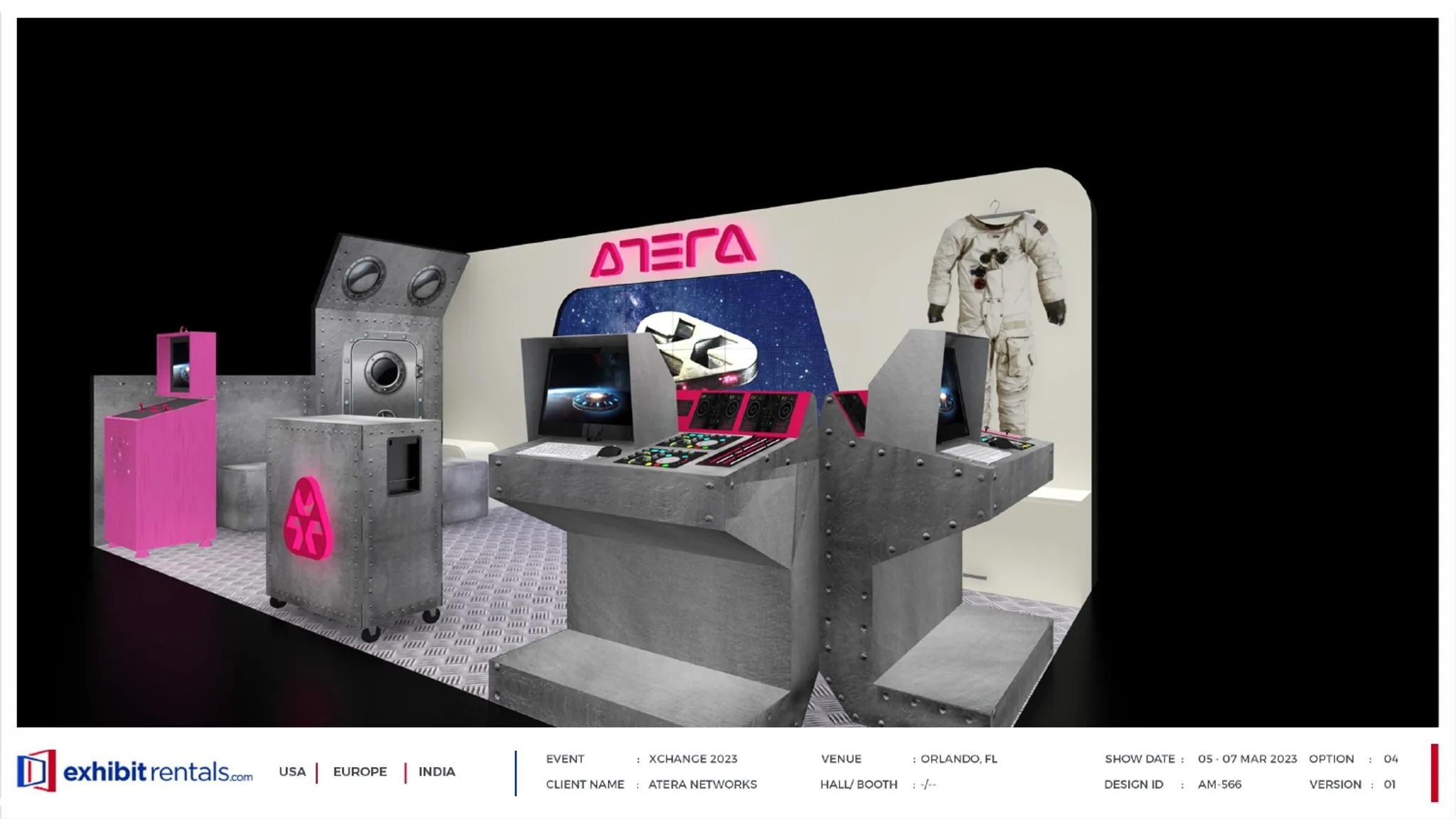 10x20 Inline booth design by Exhibit-Rentals